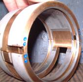 Babbitted motor bearing